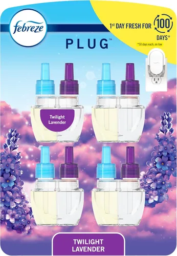Miniatura 10 de Febreze Ambientador enchufable, repuesto de aceite perfumado que combate el olor, para el hogar, el baño y la cocina, de larga duración, gana brisa