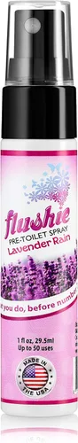 Miniatura 6 de Flushie - Aerosol preinodoro para desodorante de olores de inodoro... (lavanda, paquete de 2)