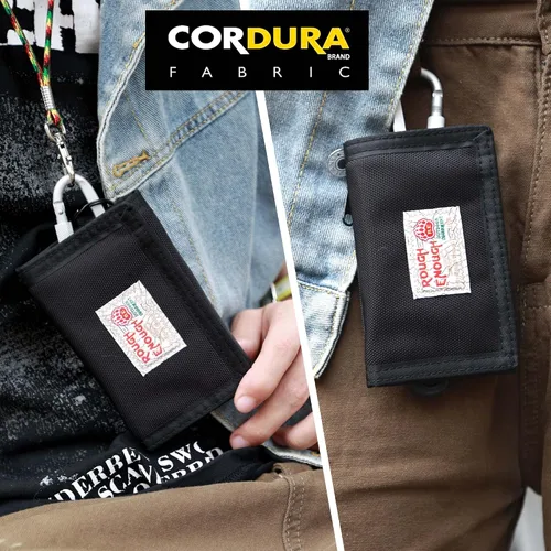 Miniatura 2 de Rough Enough - Carteras para niños con llavero y cordón, regalos de Navidad para adolescentes