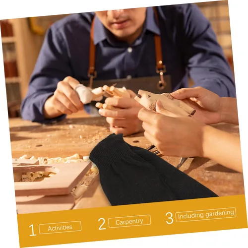 Miniatura 8 de Mangas de protección de brazo resistentes a los cortes Cubiertas de brazo Protección de 5 niveles Cómodo Jardinería Trabajo Industrial, Como se