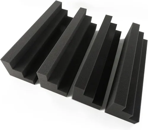 Miniatura 3 de Paneles de espuma acústica de 12 x 3 x 3 pulgadas, trampas para graves esquinas de espuma acústica, paneles de espuma a prueba de sonido para pared