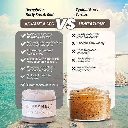 Miniatura 7 de Exfoliante corporal de sal – Exfoliante natural e hidratante con minerales del Mar Muerto y aceites naturales – Exfoliante de limpieza profunda