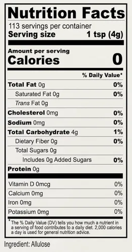 Miniatura 3 de Edulcorante de Alulosa Anthony's, 1 Libra, Probado por Lotes Sin Gluten, Alternativa de Azúcar Apta para Keto, Cero Carbohidratos Netos, Bajo
