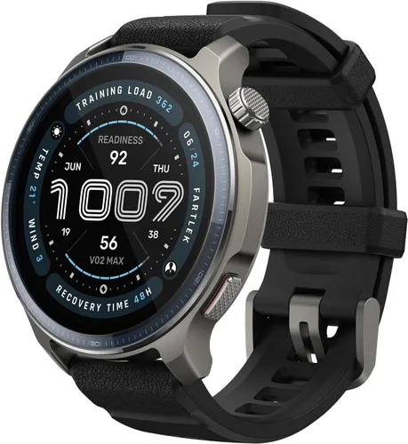 Amazfit Balance 2 - Reloj inteligente de 47mm con pantalla AMOLED de cristal de zafiro, mapas sin conexión, GPS de doble banda, batería de 21 días,