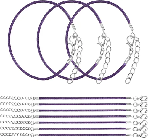 Miniatura 11 de MECCANIXITY 10 cordones de pulsera verde militar, pulsera de amistad ajustable de 9 pulgadas, cordón de poliéster encerado de 0.059 in con cierre