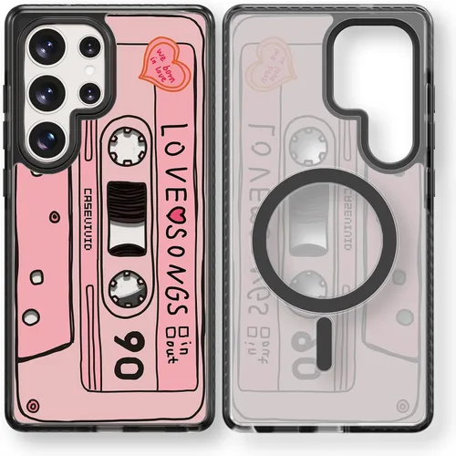 Miniatura 207 de Rosarnnah Funda compatible con Samsung Galaxy S24 Ultra, bonita estética, a la moda, divertida funda con estampado de gatito y gato, duradera a