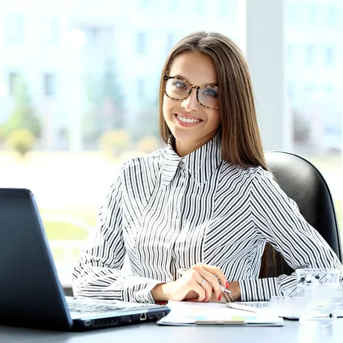 Miniatura 7 de Paquete de 3 gafas de lectura progresivas multifocales con bloqueo de luz azul para mujeres y hombres, gafas de computadora con bisagra de resorte 3