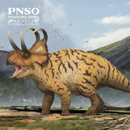 Miniatura 2 de PNSO Modelos de dinosaurios prehistóricos (41 Perez The Machairoceratops)