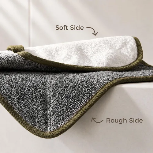 Miniatura 7 de ZOMCHI Paquete de 3 Paños Exfoliantes, Paños de Lavado Facial y Corporal Premium con Suavidad y Exfoliación en Dos Lados, Paños de Baño para Mujeres