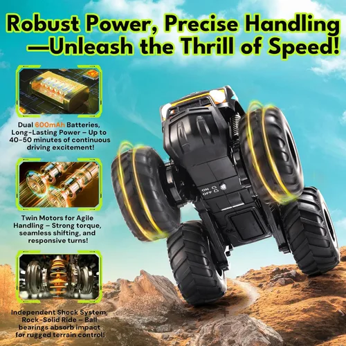 Miniatura 5 de Threeking 1:16 Impermeable Monster Truck SUV Juguetes RC Cars Control Remoto Coche Camión Juguetes 4WD Todo Terreno Off-Road Car Juguetes Regalos 6