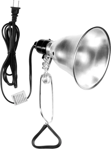 Simple Deluxe - Lámpara de techo con abrazadera de 5.5 pulgadas con reflector de aluminio de hasta 60 W, casquillo E26 (sin foco incluido), cable