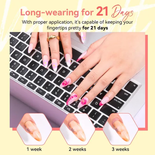 Miniatura 5 de Makartt - Esmalte de uñas en gel claro con efecto floreciente, 15ml, UV LED, que se quita con remojo, para arte de uñas, efecto de dispersión