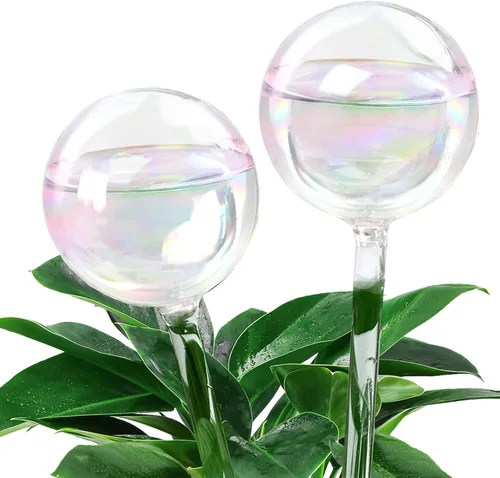 Miniatura 8 de MOONSOUND Globos de riego automático para plantas – 10 bombillas de riego automático para plantas en macetas de interior y exterior, cuidado