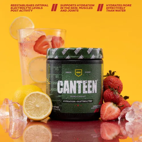 Miniatura 4 de REDCON1 Canteen Hydration + Electrolytes, Plum Fusion - Polvo de bebida electrolítica con vitaminas B + minerales para la recuperación, polvo