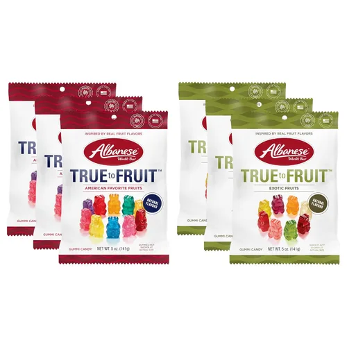Miniatura 22 de Albanese Ultimate 8 Flavor Gummi Bears, ositos de goma de 8 sabores, 2.5 oz, 12