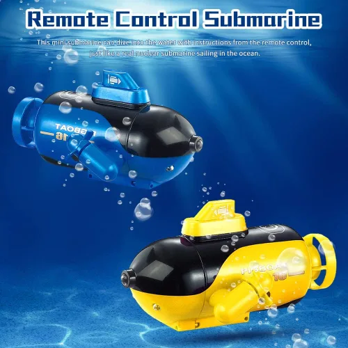 Miniatura 2 de GoolRC Mini submarino de control remoto, juguete submarino RC de 4 canales de control remoto de juguete adelante/buceo, atrás/superficie, giro a