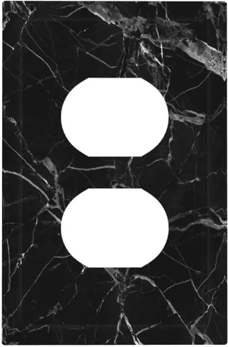 Miniatura 29 de Placa de receptáculo para interruptor basculante de una sola banda, 1 banda Decora GFCI Starry Night Painting Placa decorativa de pared