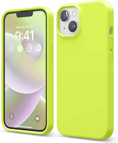 Miniatura 13 de elago Funda compatible con iPhone 14, de silicona líquida, funda protectora de cuerpo completo, a prueba de golpes, diseño delgado, forro