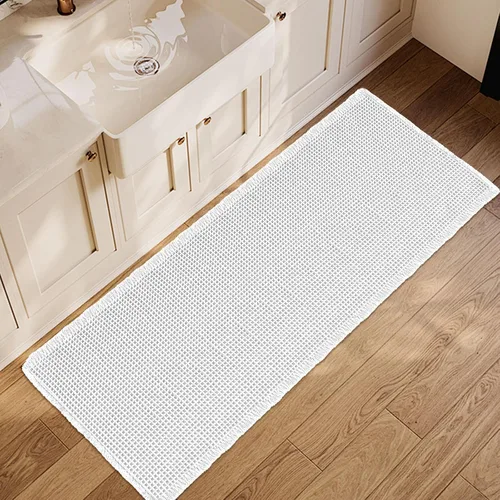 Miniatura 27 de ZALL - Tapete de baño de punto gofre beige, súper absorbente, antideslizante, color crema, 18 x 30 pulgadas, lavable a máquina, ultra suave