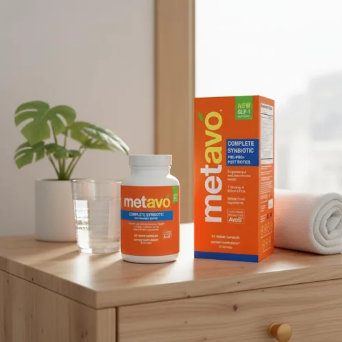 Miniatura 9 de Metavo Complete Synbiotic - GLP-1 Support Pre+Pro+Postbióticos 60 cápsulas vegetales 7 cepas, 4 mil millones de UFC Apoyo para la salud