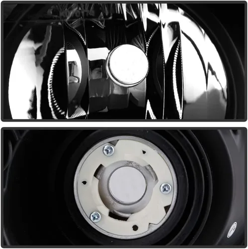 Miniatura 4 de ACANII - Faros delanteros halógenos negros para Chrysler 300 2005-2010, faros delanteros de repuesto para el lado del conductor + del pasajero