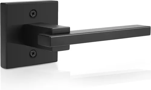 Miniatura 26 de Orger Paquete de 1 Manija de Puerta de Privacidad Negro Mate, Cerradura de Puerta Interior Sin Llave para Dormitorio y Baño, Manija de Puerta