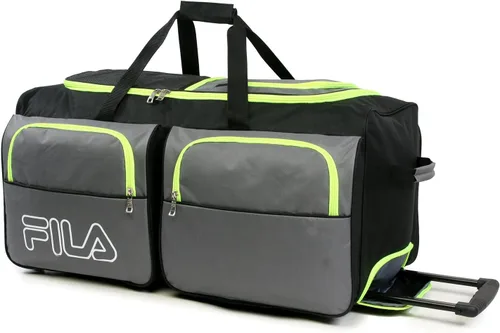 Miniatura 2 de Fila Bolsa de lona grande con 7 bolsillos, gris, lima, (GreyNeon Lime), Bolsa de lona grande con 7 bolsillos