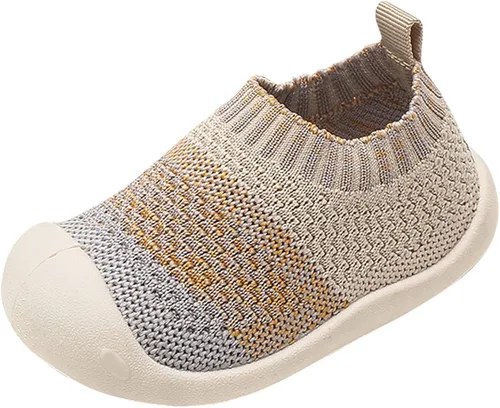Zapatos de bebé para caminar por primera vez zapatos para niños zapatos deportivos para niños y niñas suela suave de malla antideslizante