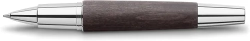 Miniatura 2 de Faber-Castell e-motion - Bolígrafo roller de madera y cromo, color negro