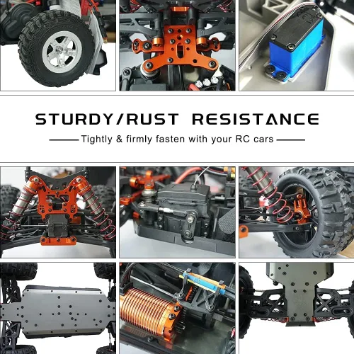 Miniatura 3 de GLOBACT Kit de herramientas de reparación RC de 531 piezas y destornilladores RC hexagonal para Axial Redcat HPI Arrma Losi RC4WD 1/8 1/10 1/12 1/16