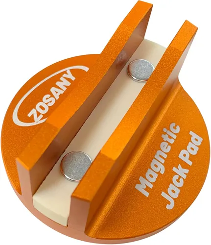 Almohadilla Magnética Universal para Gato de Pinch Weld, Adaptador de Gato Puck Ranurado de Aluminio para Pinch Weld del Riel del Bastidor con