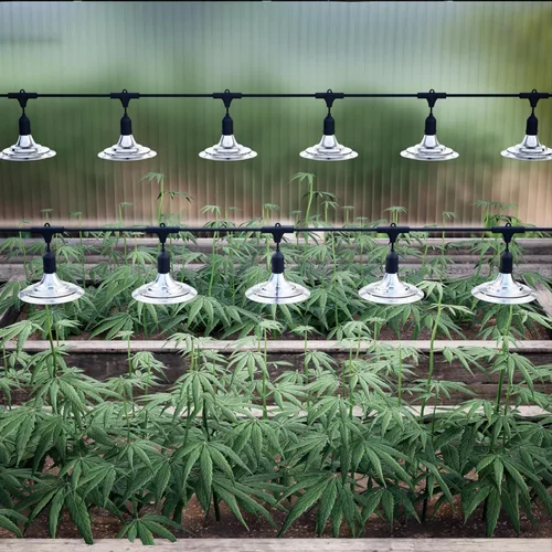 Miniatura 8 de Luces de Cultivo Exteriores para Invernadero, Luces de Cultivo de Invernadero de Espectro Completo para Plantas Exteriores, Luz de Cultivo en Cadena