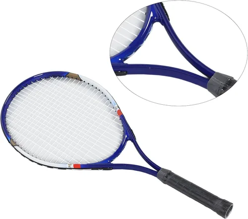 Miniatura 3 de Raqueta de tenis de aleación de aluminio de 27 pulgadas para adultos, adolescentes, jugadores intermedios principiantes, con bolsa de raqueta