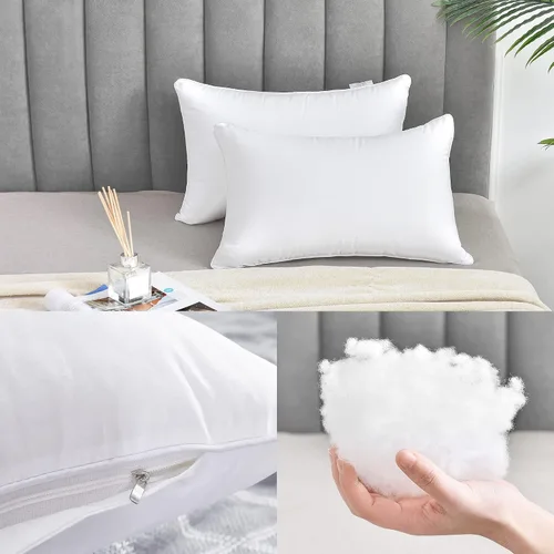 Miniatura 4 de FAVRIQ Juego de 2 rellenos de almohada de 12 x 20 pulgadas (juego de 2), rellenos de almohada rectangulares para interior de sofá con funda