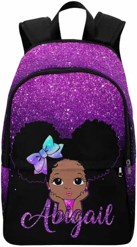 Miniatura 184 de Texto personalizado Elefante desgaste gafas mochila mochila mochila casual Daypack bolsa para mamá niñas, color86-4, Mochilas Daypack