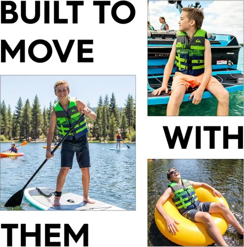 Miniatura 3 de QUIKSILVER USCG Approved Life Jacket for Youth/Kids/Toddler, Lightweight Life Vest Type III PFD, for Boating, Paddleboarding, Kayaking, Waterskiing