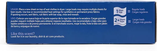 Miniatura 7 de Clorox Fraganzia - Hojas de secado de tela suavizantes que reducen las arrugas, antiestática, ropa de gran olor, suaviza las telas, lavanda