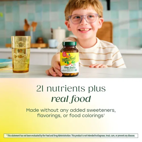 Miniatura 4 de MegaFood Kids One Daily Multivitamínico - Práctico mini multivitamínico para niños, con zinc, vitaminas C, B y D, vegetariano, sin gluten, sin OMG