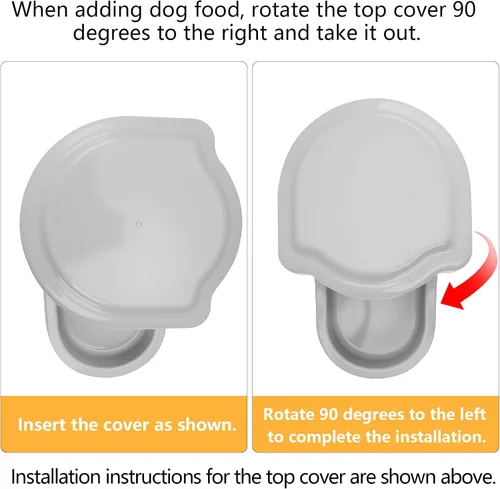 Miniatura 4 de Kenond Comedero para perros grandes de gravedad de 9.5L, dispensador automático de comida para perros, adecuado para interiores/exteriores Comedero