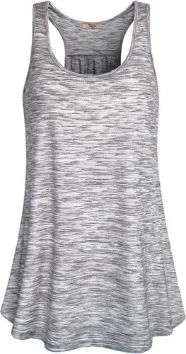 Miniatura 48 de Cestyle - Camiseta sin mangas para mujer, cuello redondo, corte holgado, para entrenamiento