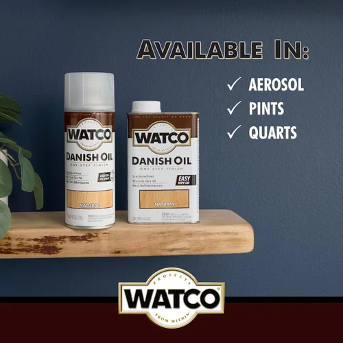 Miniatura 9 de Watco Aceite Danés Acabado para Madera en Aerosol, 11.25 oz, Natural