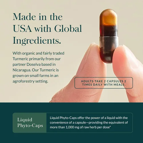 Miniatura 4 de Gaia Herbs Turmeric Supreme Joint Health - Suplemento de apoyo articular con pepino, quercetina, pimienta negra, raíz de jengibre, curcuminoides