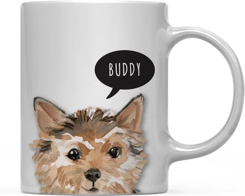 Miniatura 62 de Andaz Press Taza de café personalizada de 11 onzas para perro, Shih Tzu Shorter Haired Up Close, paquete de 1 Shih Tzu pelo más corto personalizado