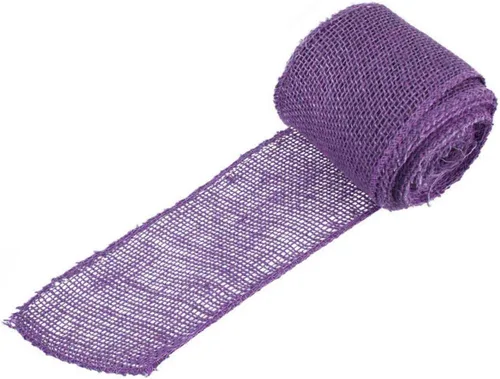 Miniatura 11 de JubileeYarn - Cinta de yute de arpillera para manualidades, 3 pulgadas x 10 yardas, color negro, 1 rollo