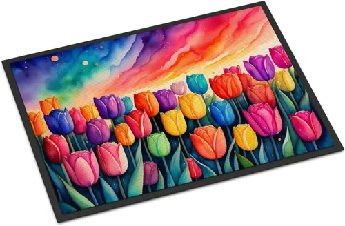Miniatura 53 de Caroline's Treasures DAC1455MAT - Felpudo de la reina de la noche con diseño de cactus en color de 18 x 27 pulgadas, tapete para puerta delantera