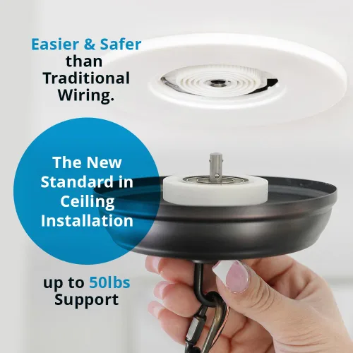 Miniatura 5 de SkyX SkyPlug - Base de iluminación estándar Plug & Play, acabado de latón desgastado Carina