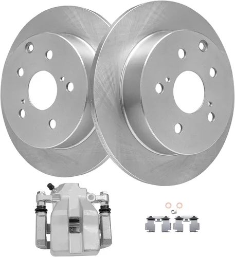 Miniatura 27 de Detroit Axle - Kit de freno delantero para Honda Odyssey 1999-2004 2001-2002 MDX Rotores de freno de disco Pinza de freno de disco con soporte