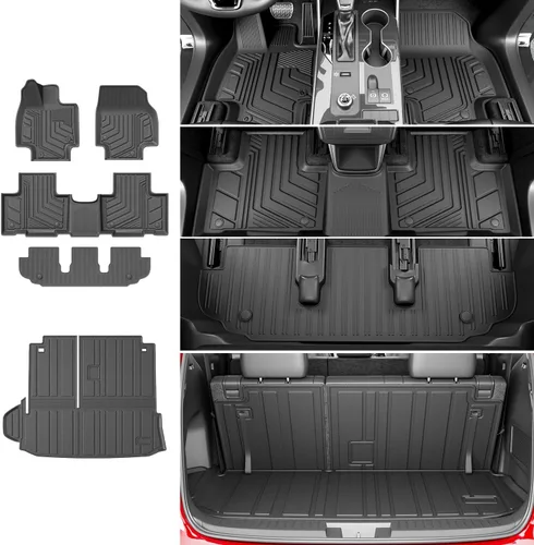 Miniatura 9 de Xipoo Alfombrilla de carga compatible con Toyota Highlander 2014-2019, alfombrilla de maletero para respaldo, forro de carga de repuesto