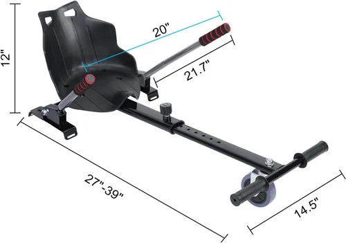 Miniatura 4 de Accesorio de Kart Hoverboard para niños y adultos, compatible con aeropatinetas de 6.5 a 10 pulgadas, seguro, ajustable y fácil de montar
