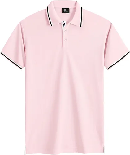 Miniatura 4 de GEEK LIGHTING Polo para hombre de manga corta con cuello casual de golf